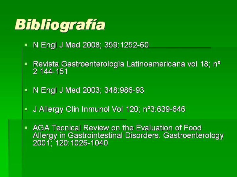 Diapositiva 20 de Alergias alimentarias