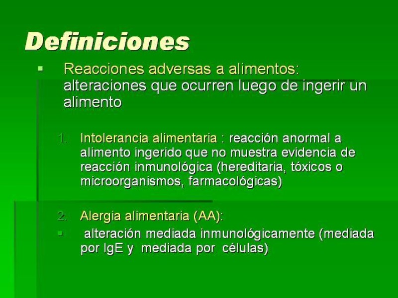 Diapositiva 1 de Alergias alimentarias