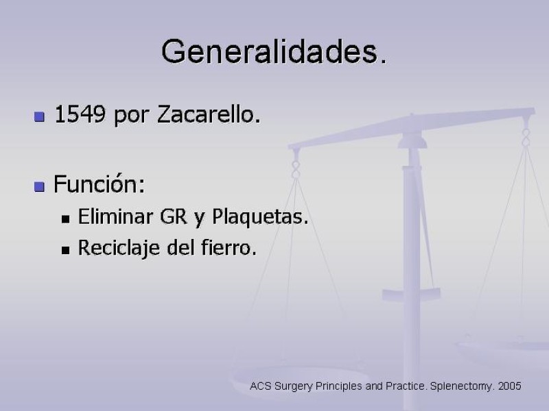 Diapositiva 1 de Técnica Quirúrgica Esplenectomía
