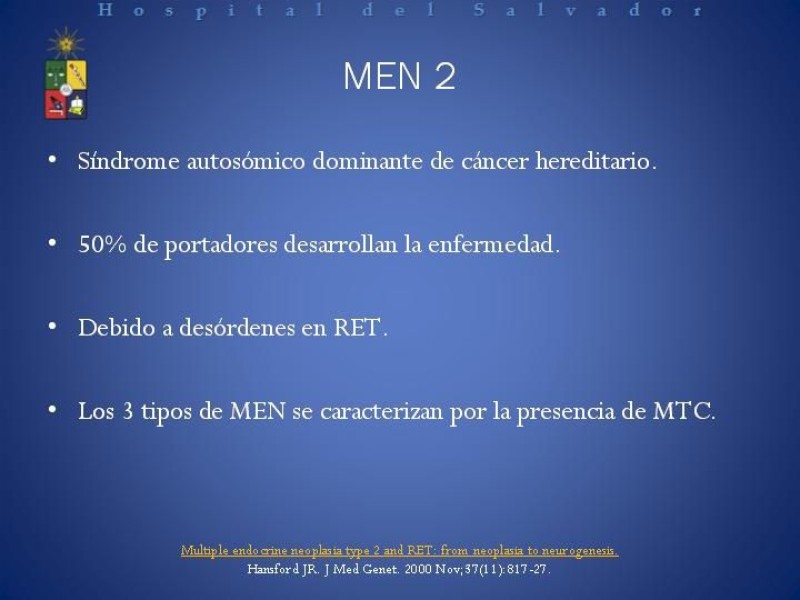 Diapositiva 5 de Cáncer medular de tiroides