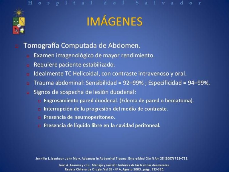 Diapositiva 16 de Trauma Duodenal