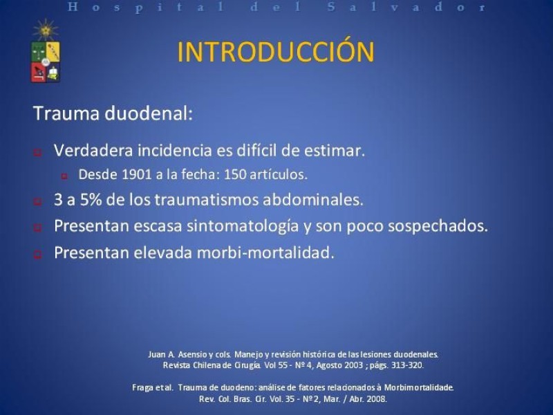 Diapositiva 4 de Trauma Duodenal