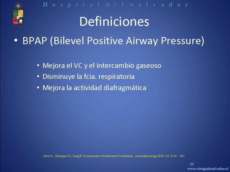 Diapositiva 19 de Ventilación Mecánica no Invasiva