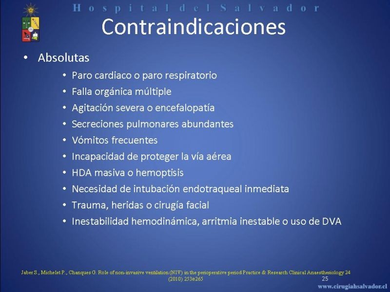 Diapositiva 24 de Ventilación Mecánica no Invasiva