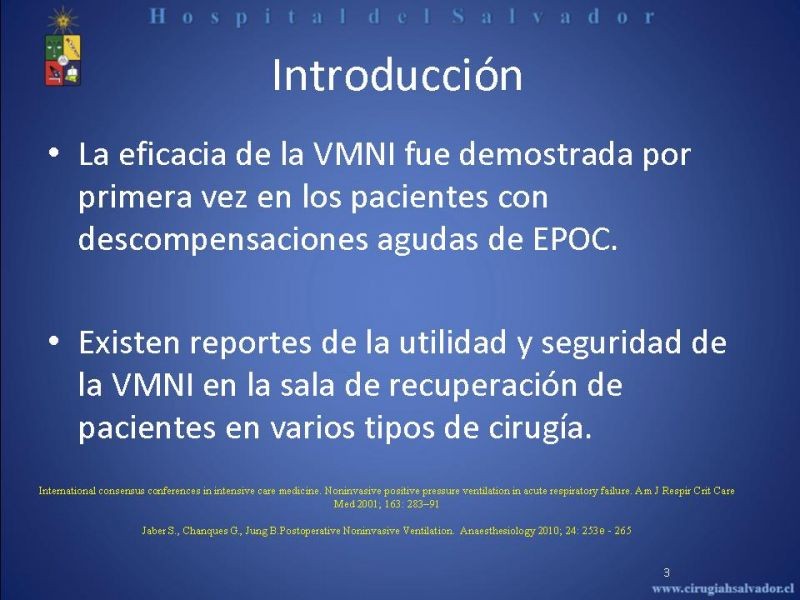 Diapositiva 2 de Ventilación Mecánica no Invasiva