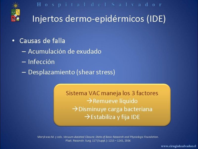 Diapositiva 10 de VAC e injertos dérmicos