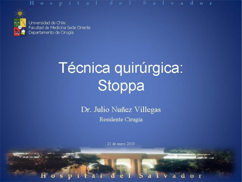 Diapositiva 25 de Técnica quirúrgica: Stoppa