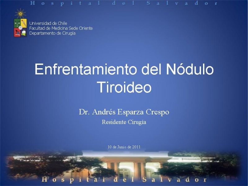 Diapositiva 19 de Enfrentamiento del Nódulo Tiroideo 