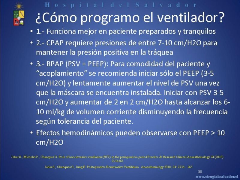 Diapositiva 29 de Ventilación Mecánica no Invasiva
