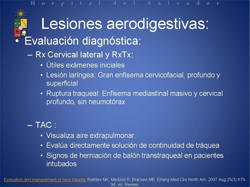 Diapositiva 7 de Lesiones Cervicales Traumáticas