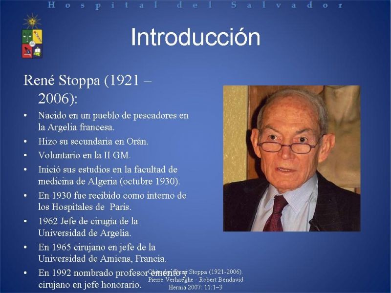 Diapositiva 1 de Técnica quirúrgica: Stoppa