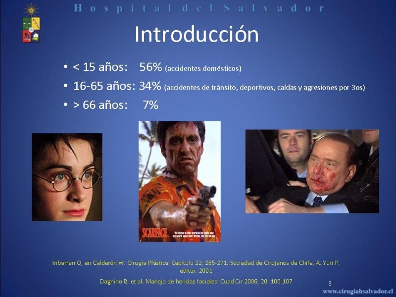 Diapositiva 2 de Evaluación y manejo de lesiones faciales