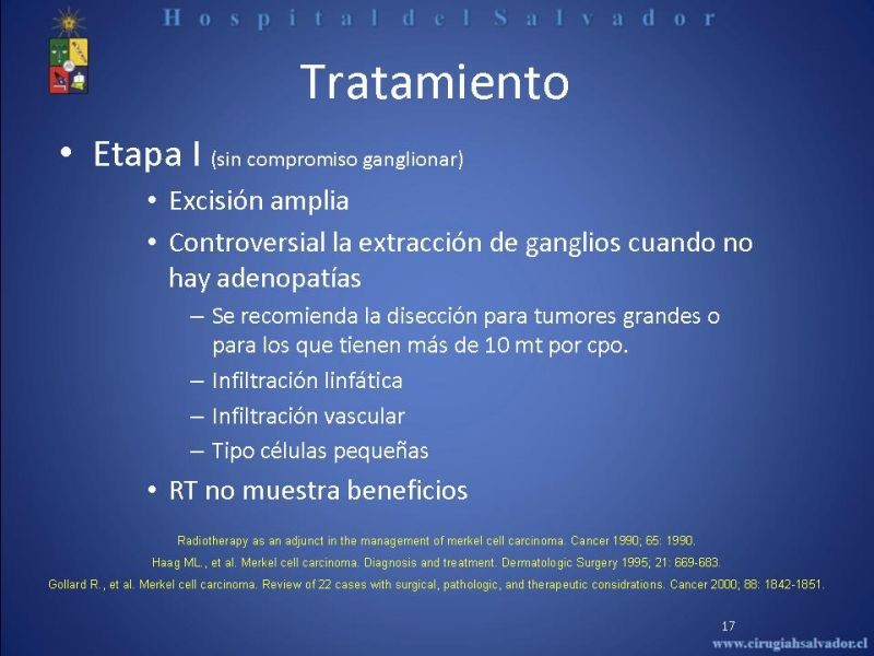 Diapositiva 16 de Carcinoma de Células de Merkel
