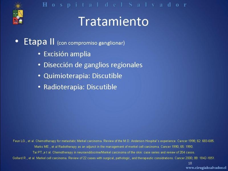 Diapositiva 17 de Carcinoma de Células de Merkel