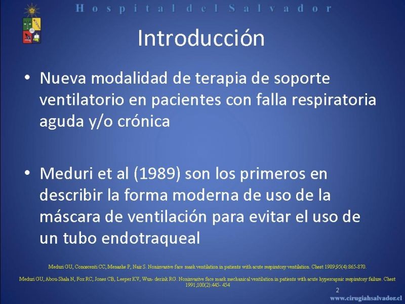 Diapositiva 1 de Ventilación Mecánica no Invasiva