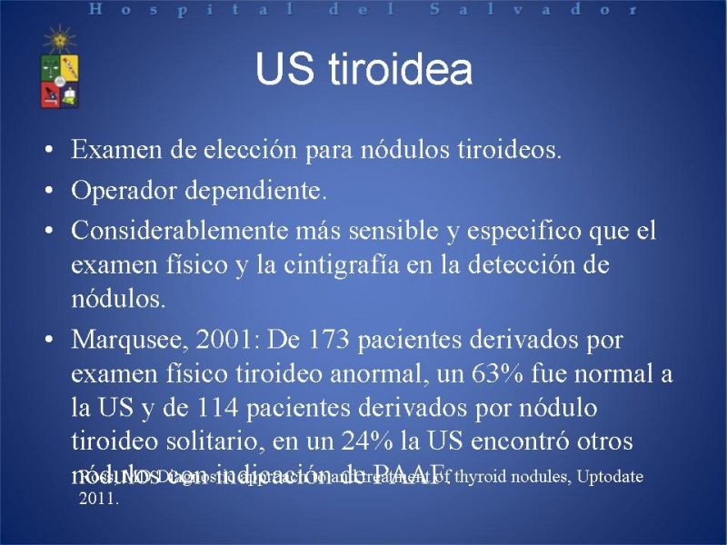 Diapositiva 8 de Enfrentamiento del Nódulo Tiroideo 