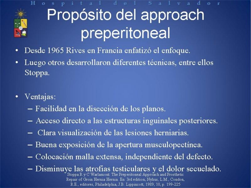 Diapositiva 5 de Técnica quirúrgica: Stoppa