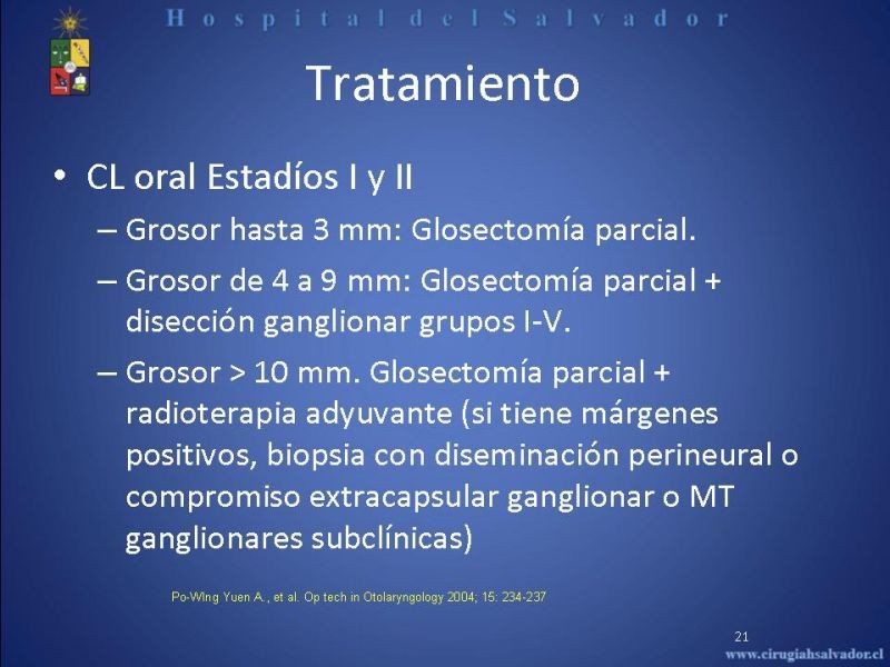 Diapositiva 20 de Cáncer de Lengua