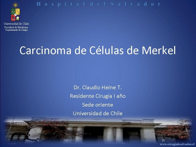 Diapositiva 19 de Carcinoma de Células de Merkel