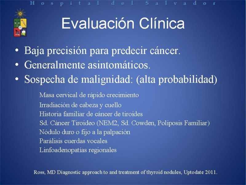 Diapositiva 5 de Enfrentamiento del Nódulo Tiroideo 