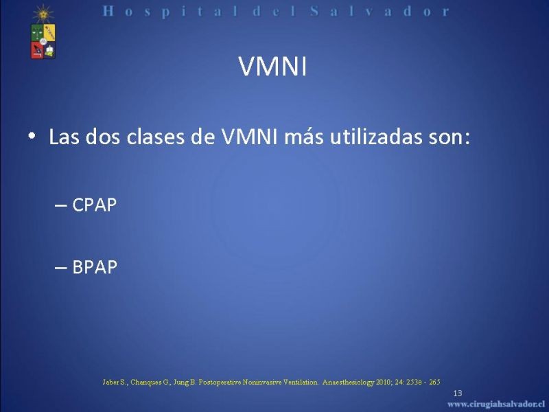 Diapositiva 12 de Ventilación Mecánica no Invasiva