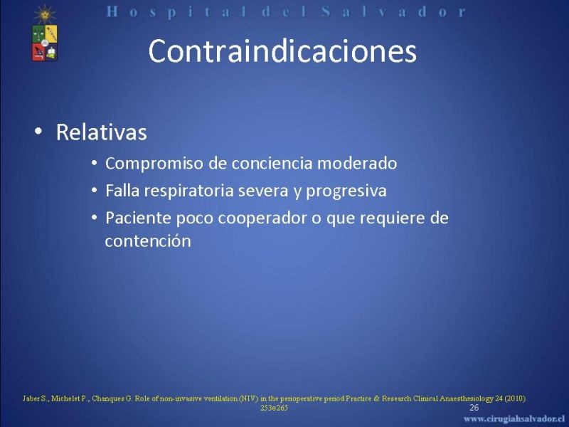 Diapositiva 25 de Ventilación Mecánica no Invasiva