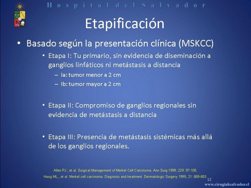 Diapositiva 11 de Carcinoma de Células de Merkel
