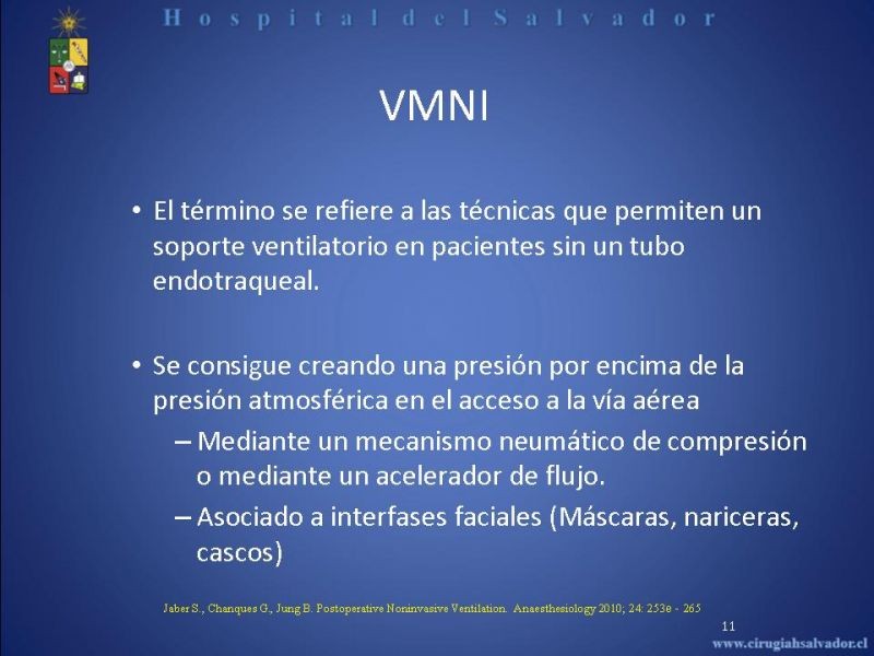 Diapositiva 10 de Ventilación Mecánica no Invasiva