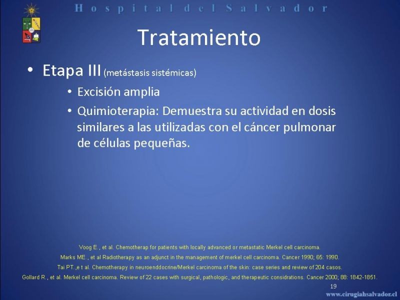 Diapositiva 18 de Carcinoma de Células de Merkel