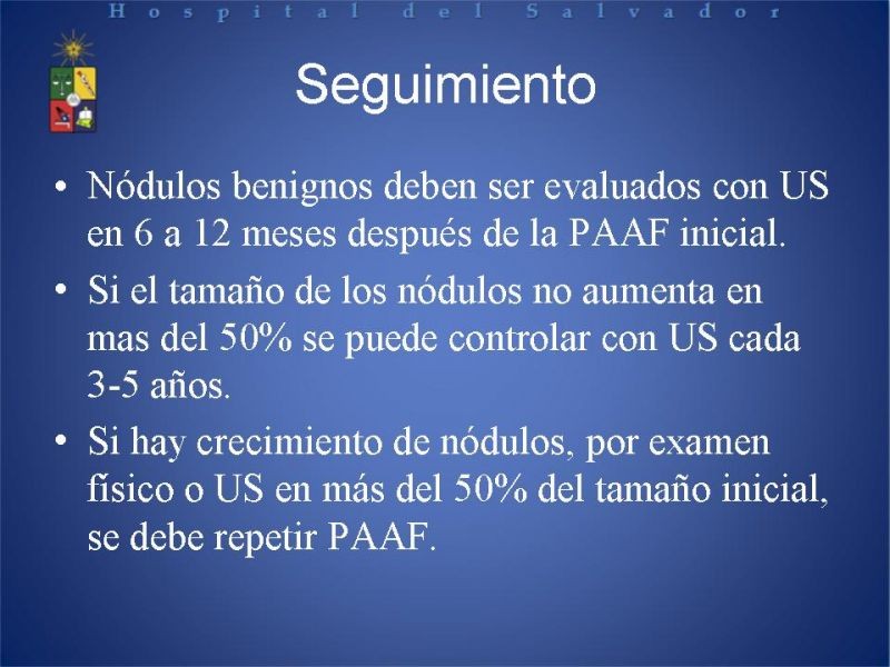 Diapositiva 18 de Enfrentamiento del Nódulo Tiroideo 