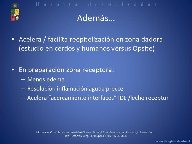 Diapositiva 11 de VAC e injertos dérmicos