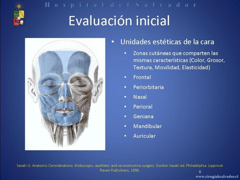Diapositiva 7 de Evaluación y manejo de lesiones faciales