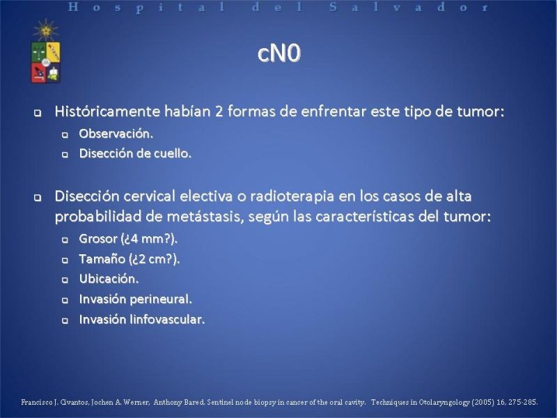 Diapositiva 3 de Biopsia de Ganglio Centinela en Cáncer de Cabeza y Cuello