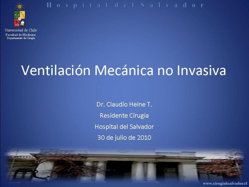 Diapositiva 32 de Ventilación Mecánica no Invasiva