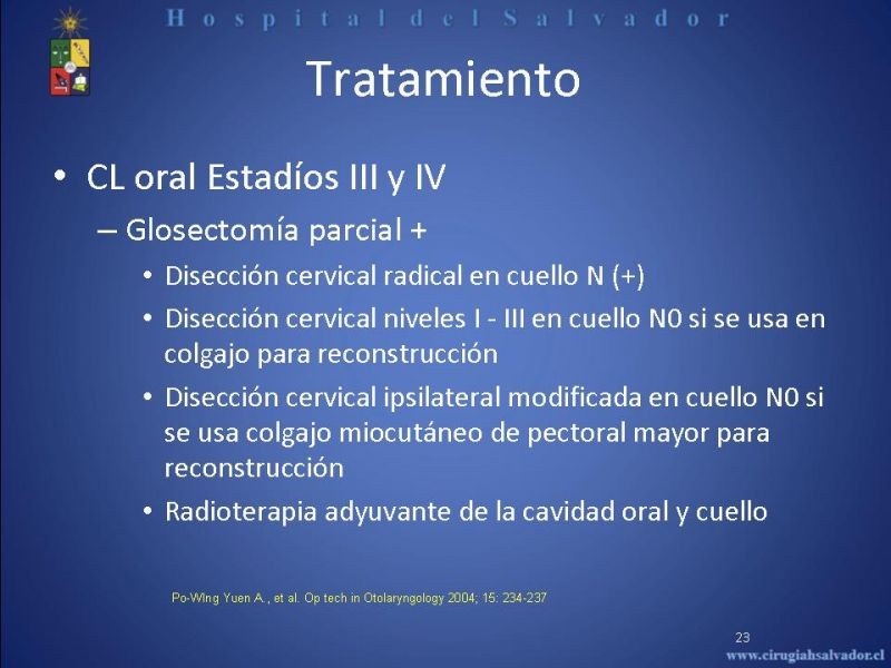 Diapositiva 22 de Cáncer de Lengua