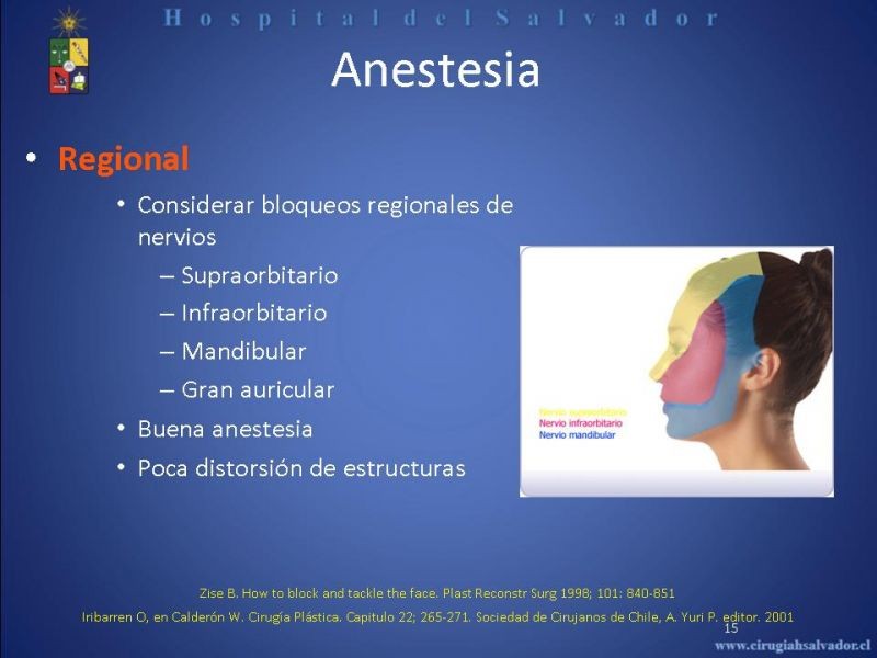 Diapositiva 14 de Evaluación y manejo de lesiones faciales