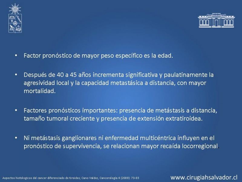 Diapositiva 13 de Cáncer de tiroides no papilar