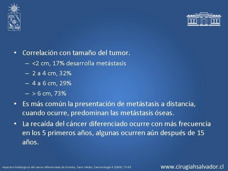 Diapositiva 14 de Cáncer de tiroides no papilar