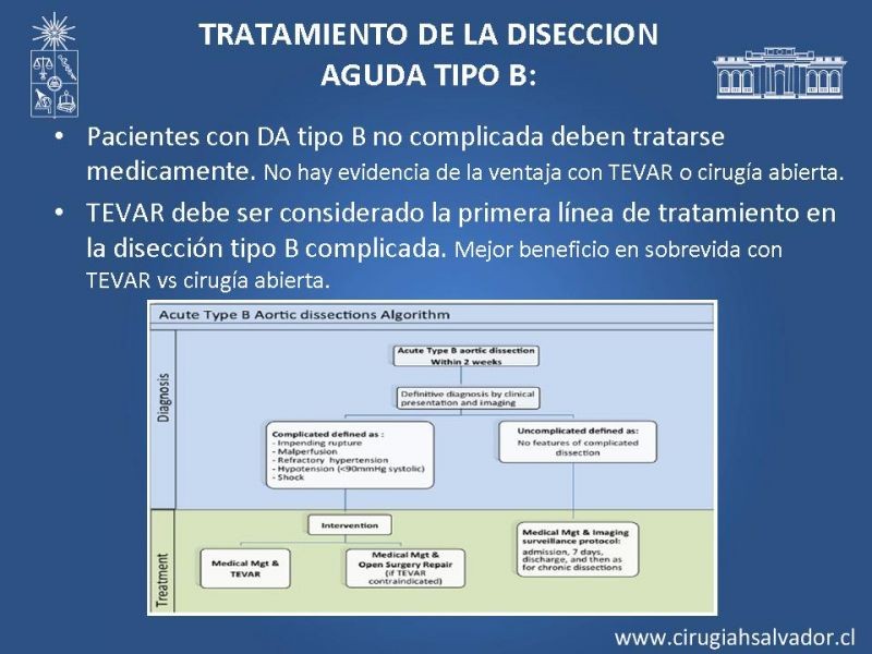 Diapositiva 28 de Disección aórtica tipo B manejo actual