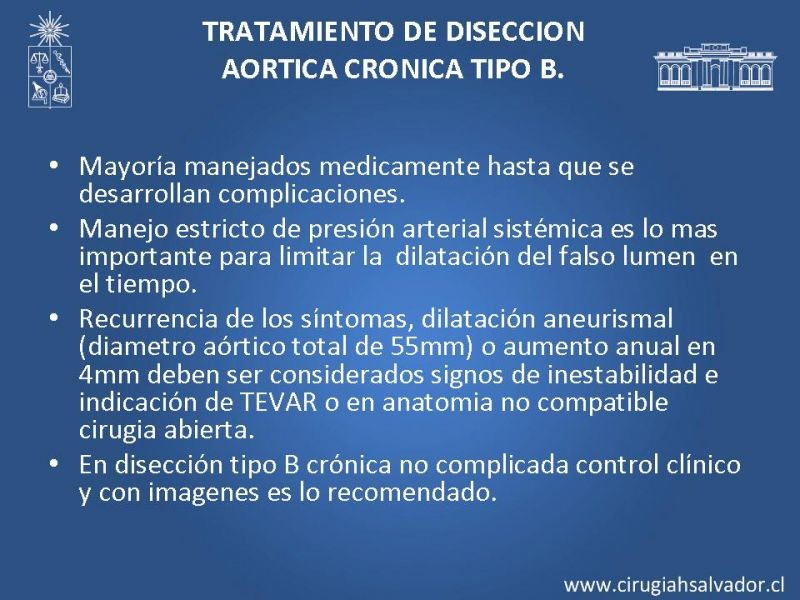 Diapositiva 31 de Disección aórtica tipo B manejo actual