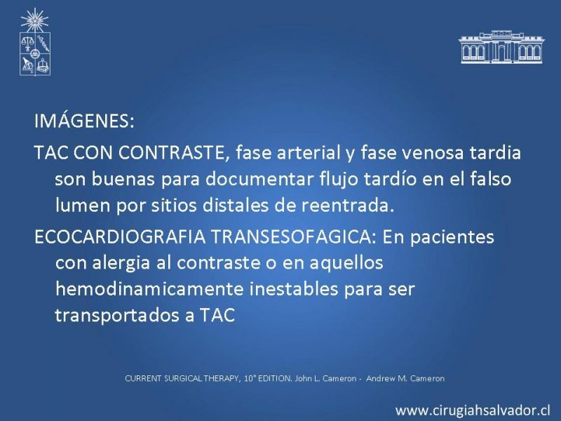 Diapositiva 10 de Disección aórtica tipo B manejo actual