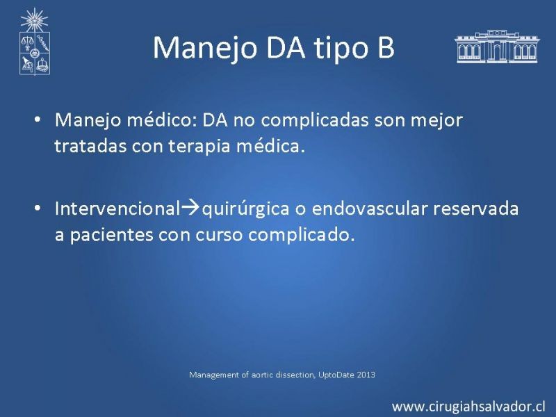 Diapositiva 15 de Disección aórtica tipo B manejo actual