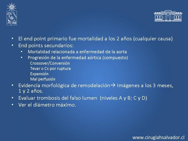 Diapositiva 19 de Disección aórtica tipo B manejo actual