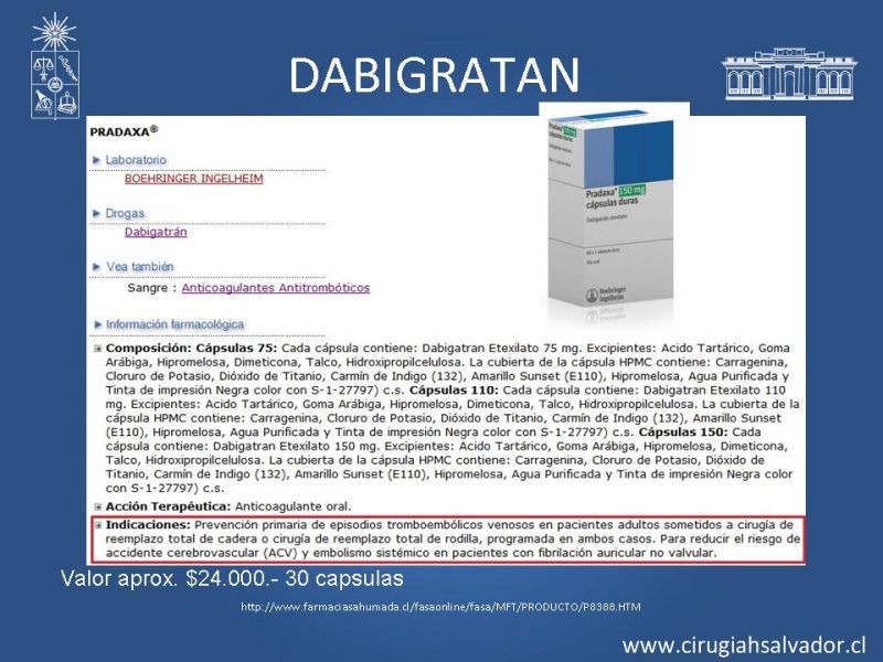Diapositiva 12 de Nuevos anticoagulantes orales