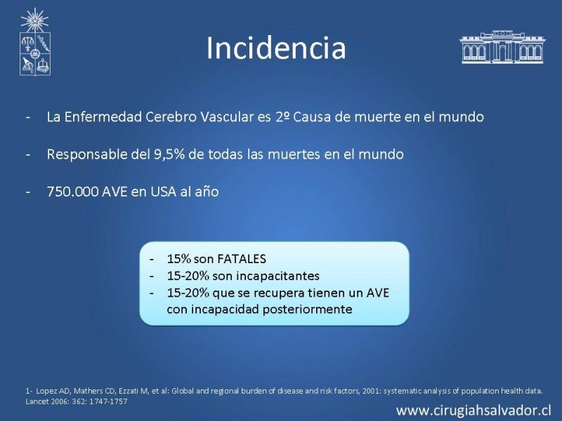 Diapositiva 1 de Estenosis Carotídea