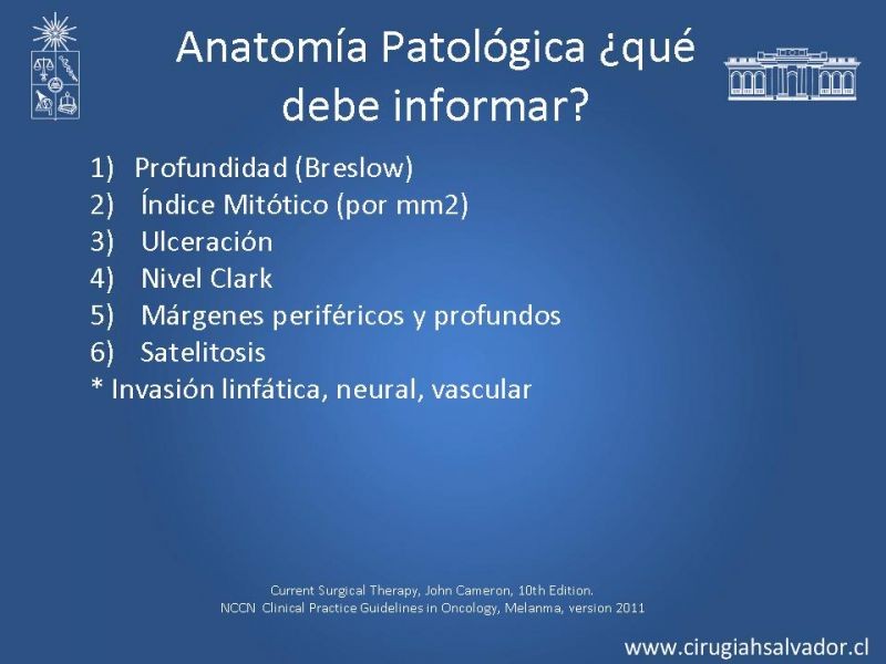 Diapositiva 8 de Manejo Quirúrgico de Melanoma