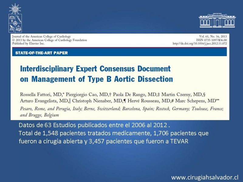 Diapositiva 26 de Disección aórtica tipo B manejo actual