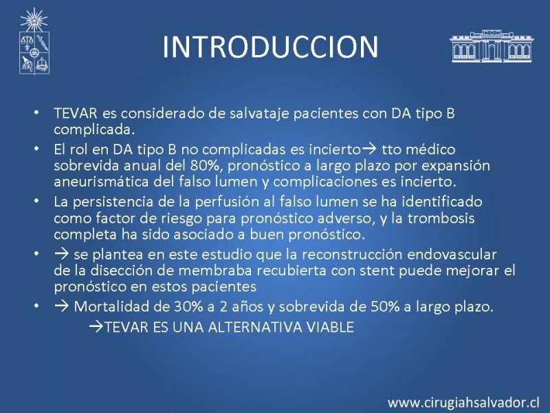 Diapositiva 17 de Disección aórtica tipo B manejo actual