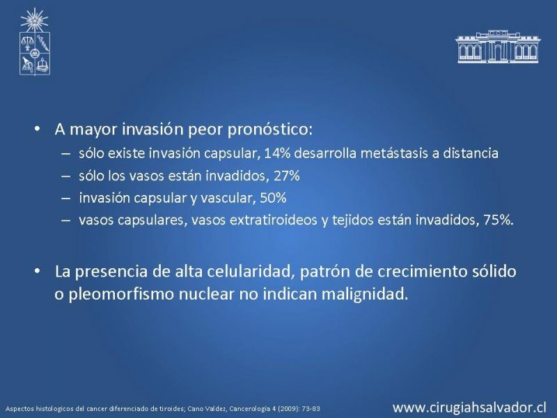 Diapositiva 12 de Cáncer de tiroides no papilar