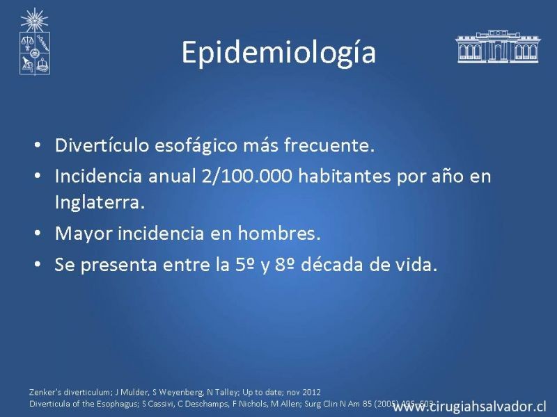 Diapositiva 2 de Tratamiento quirúrgico del divertículo de Zenker